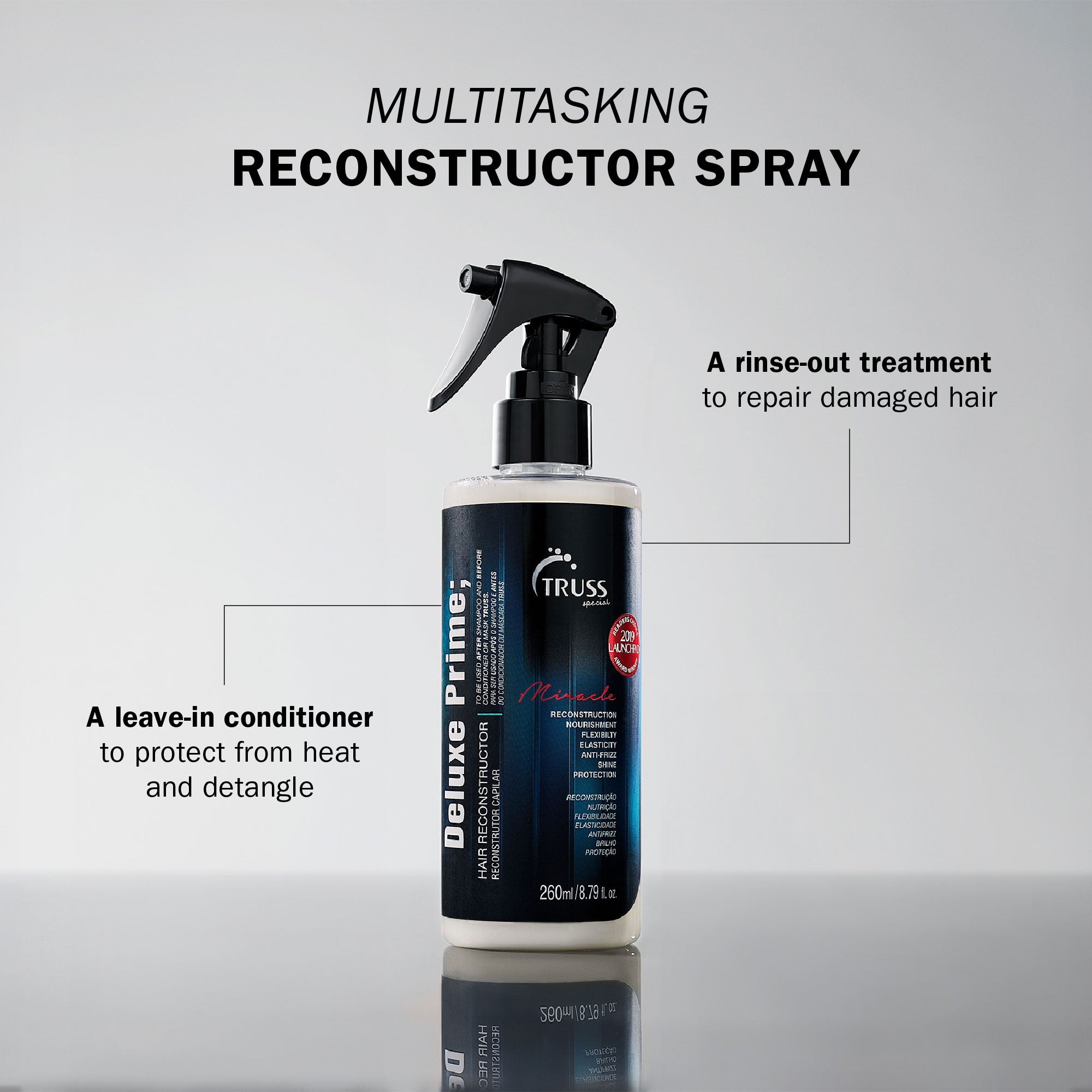 TRUSS Deluxe Prime Hair Treatment - Protein Infused Heat Protectant Spray