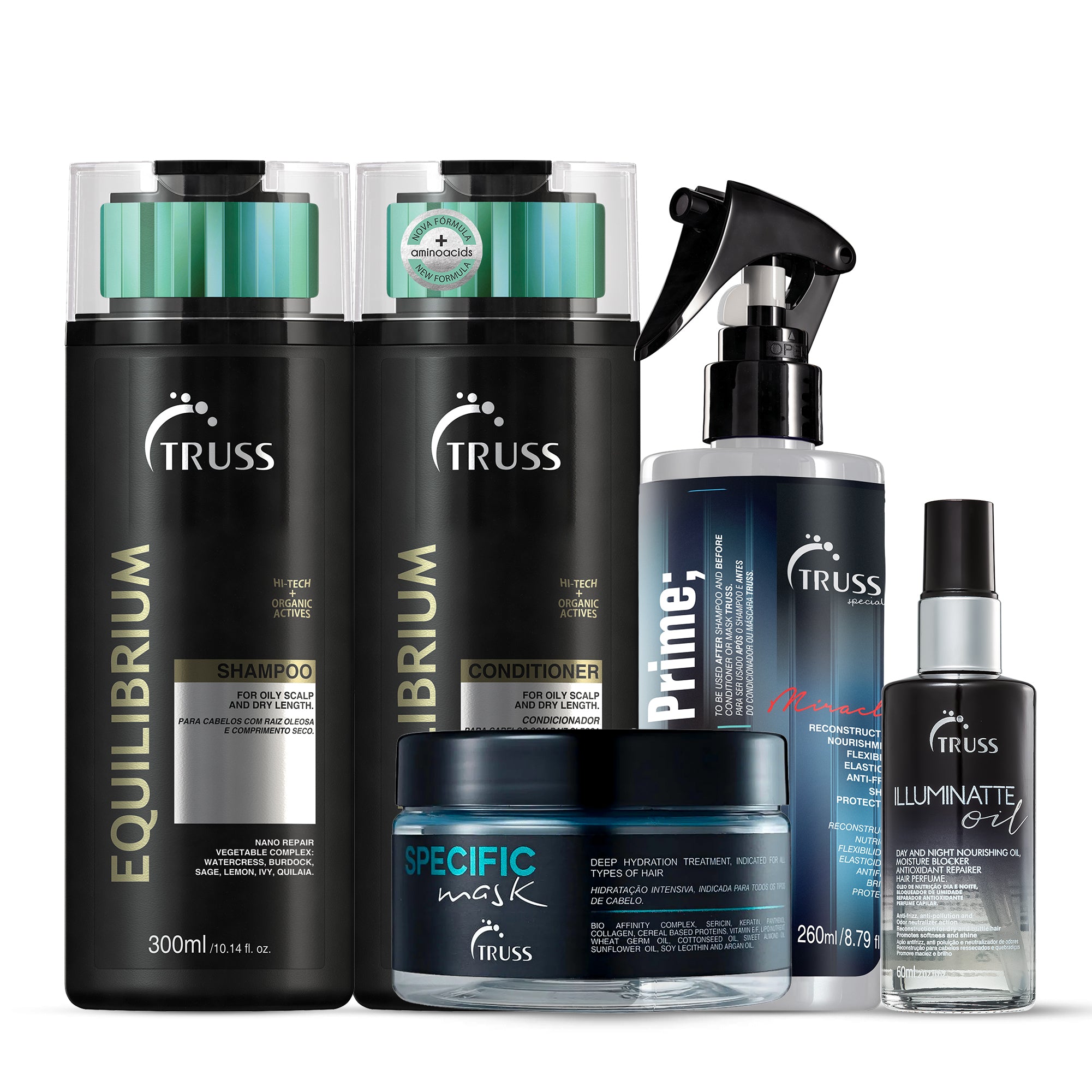 Equilibrium Bundle with Illuminatte Oil for Oily Scalp