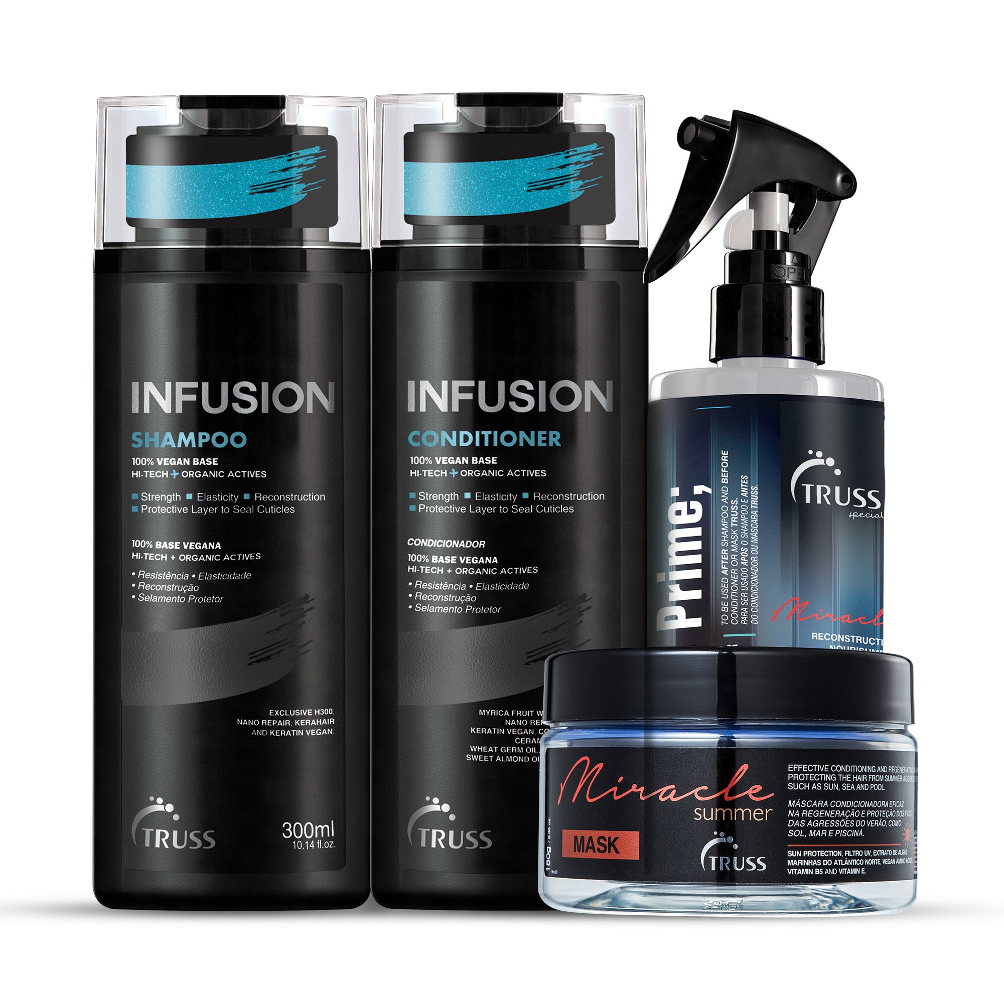 Infusion Bundle with Miracle Summer Mask & Deluxe Prime for Damaged Hair