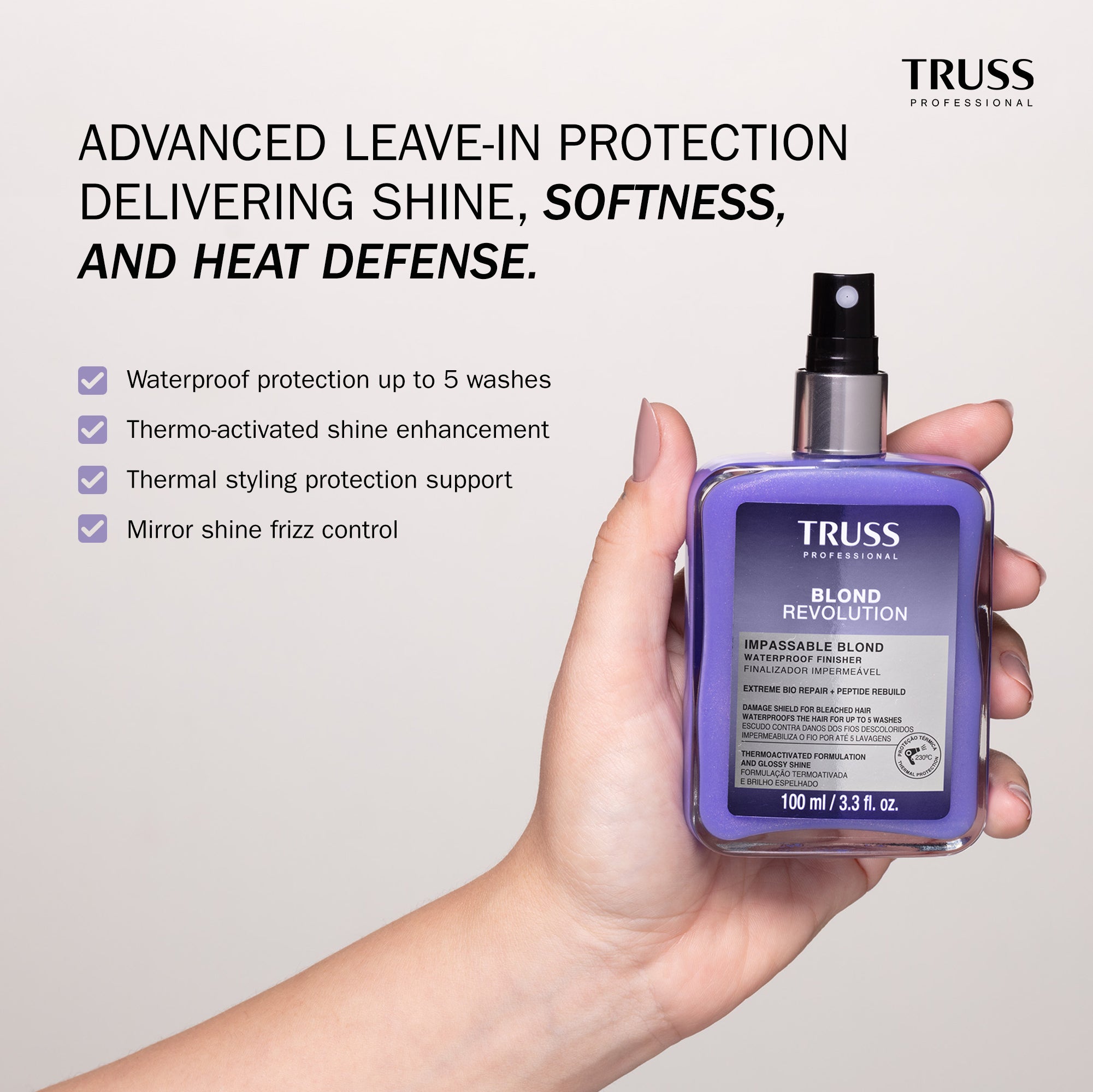 TRUSS Blond Revolution Complete Blonde Care Bundle | Anti-Oxidant Shampoo + Net Blond Mask + Impassable Blond