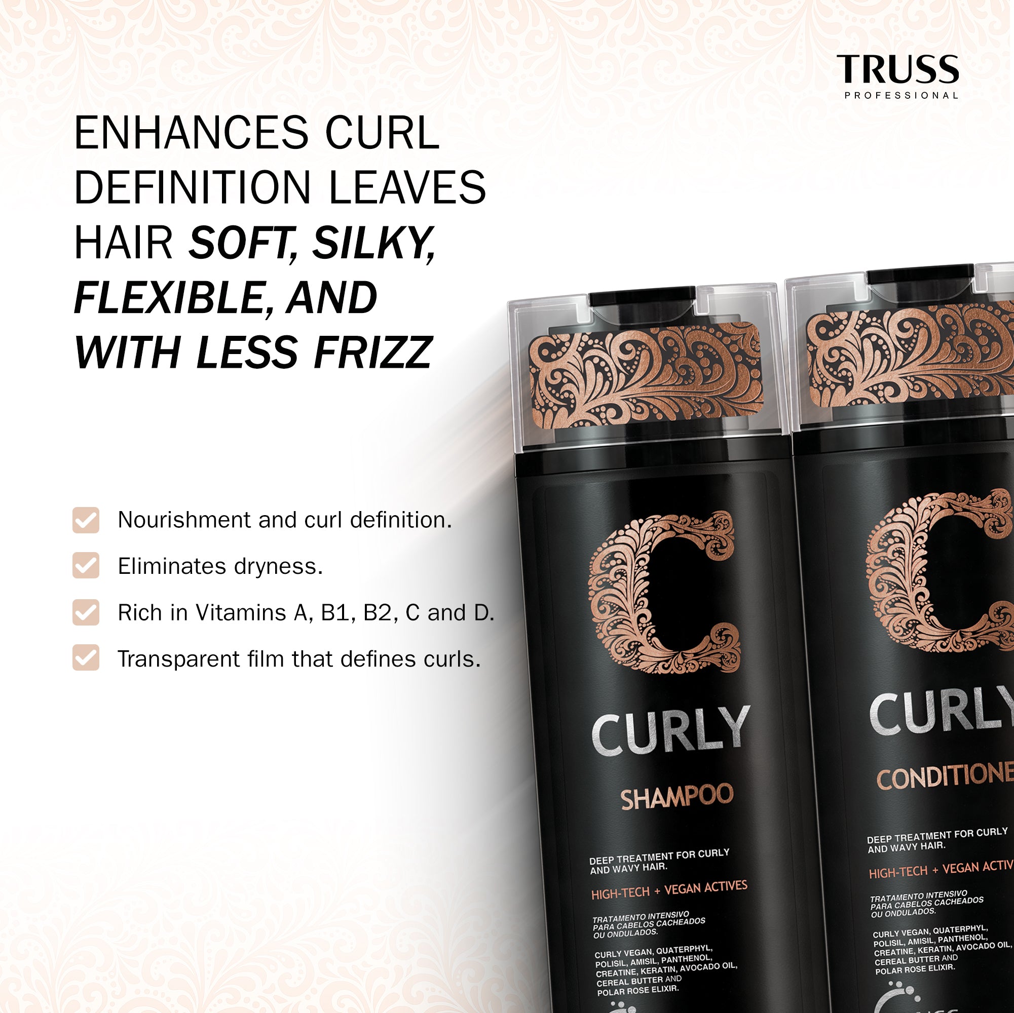 TRUSS Curly Hair Care Bundle with Perfect Mask