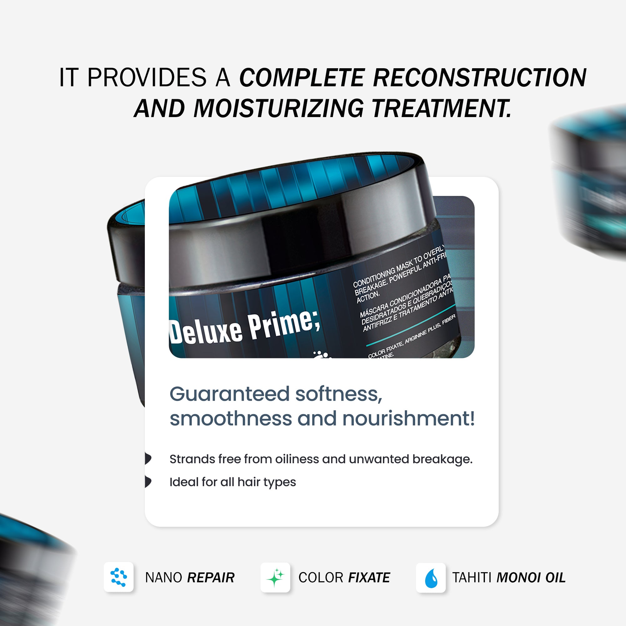 TRUSS Deluxe Prime Shampoo Bundle with Conditioner and Mask