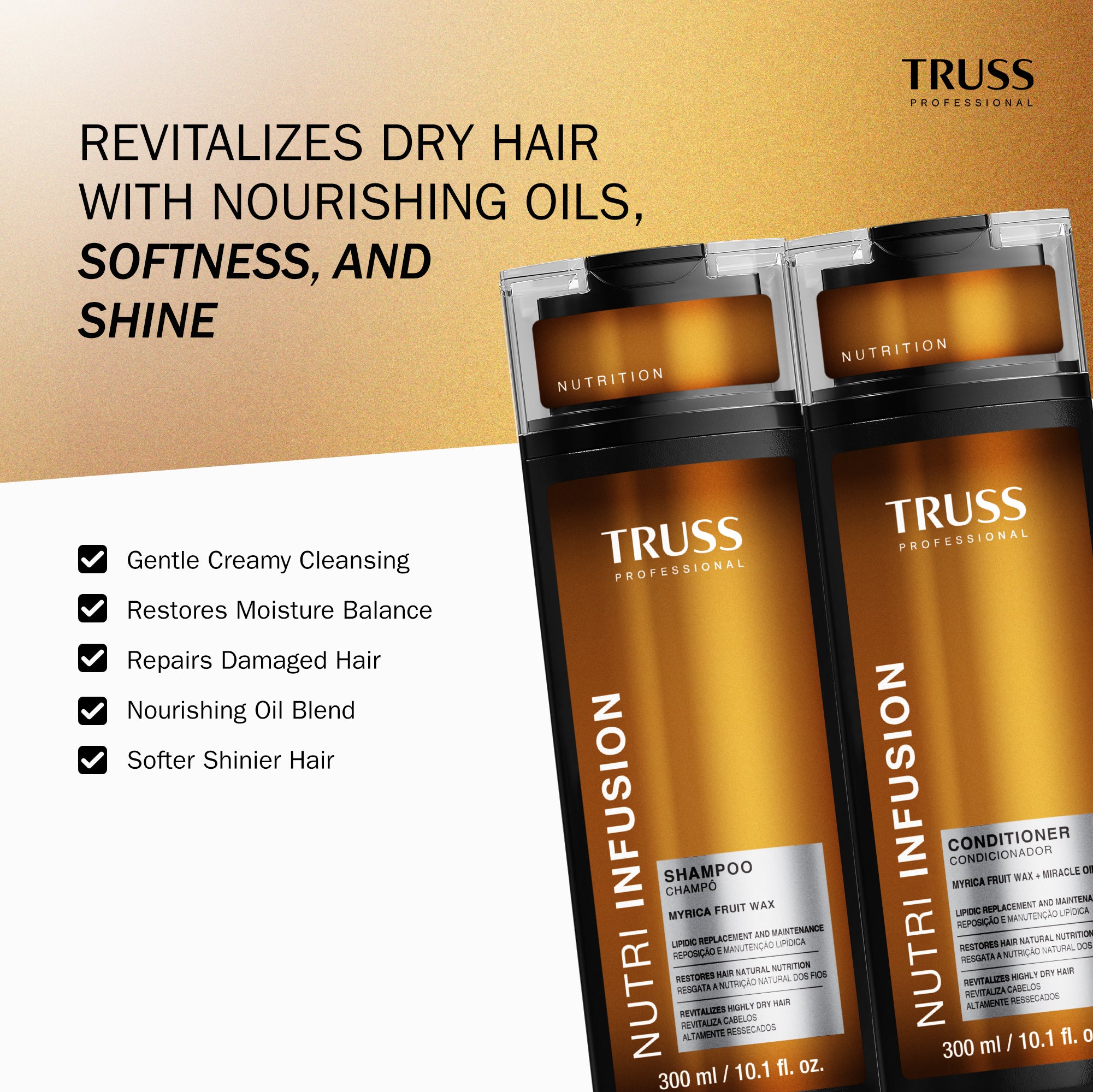 Nutri Infusion Haircare Bundle with Shampoo, Conditioner, Mask and Oil
