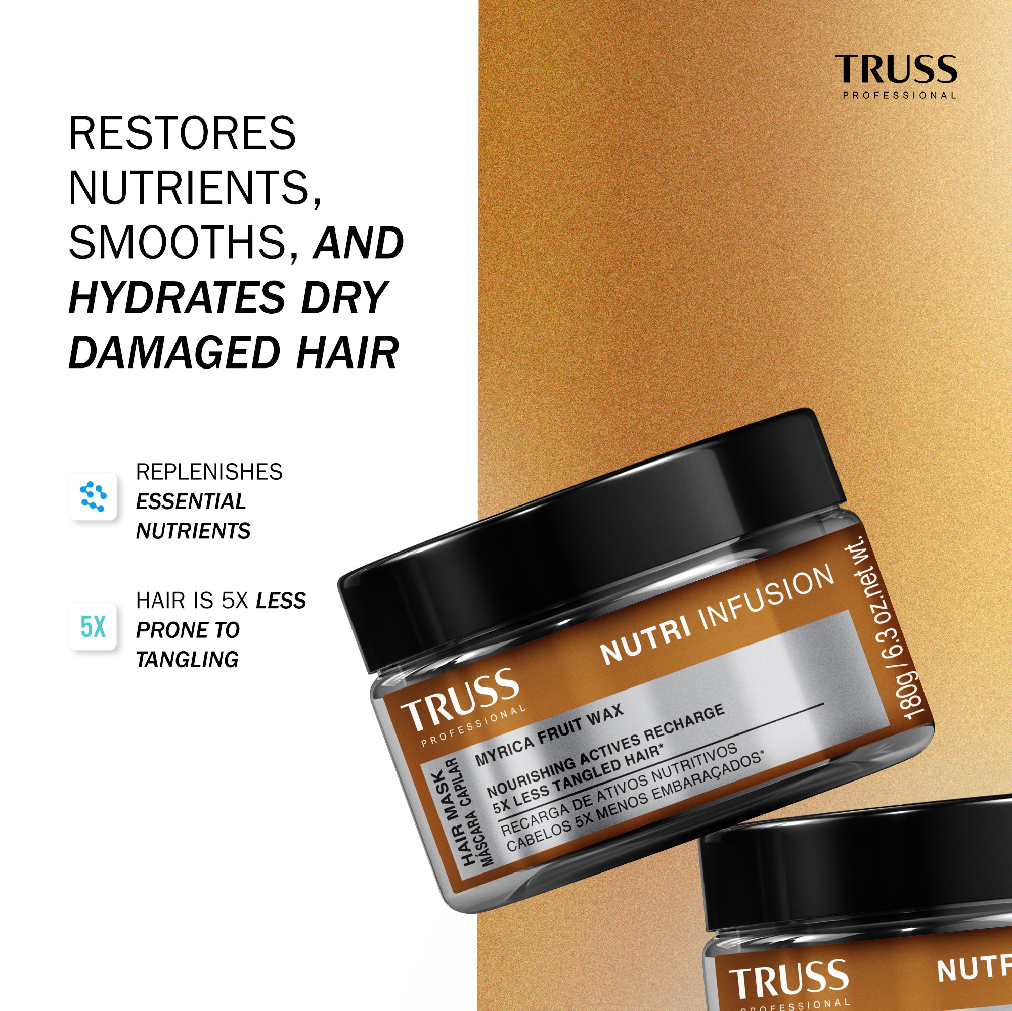 Nutri Infusion Haircare Bundle with Shampoo, Conditioner, Mask and Oil