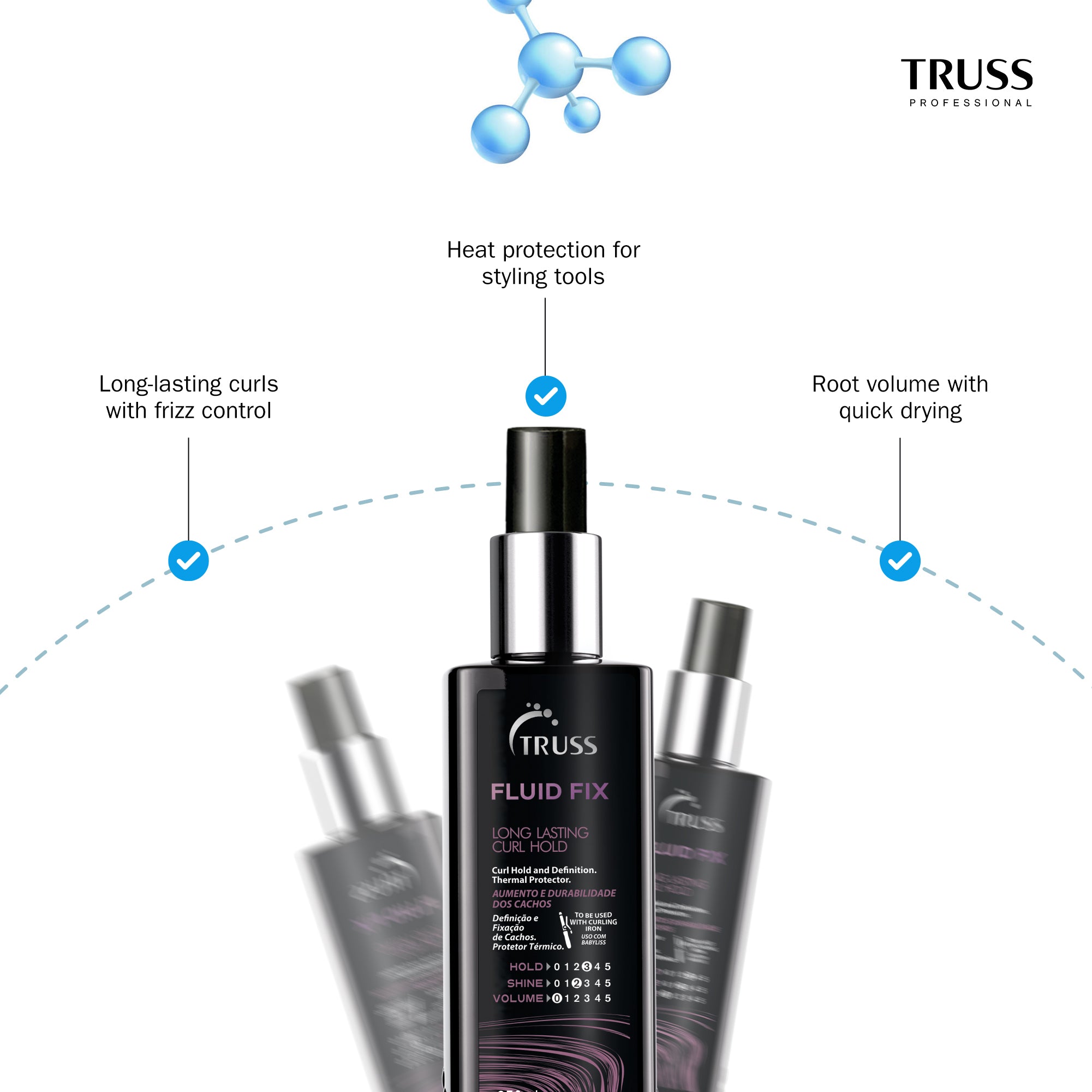 TRUSS Ultra Hydration Plus Bundle with Fluid Fix Leave-in for Dry Hair